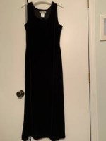 Ronni Nicole 2-Piece Long Black Sleeveless Dress w/Jacket SZ 12