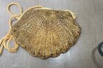 Gold Bead Scollop Shaped Bag