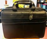 Large Genuine Leather Computer Bag for Men