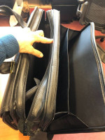 Large Genuine Leather Computer Bag for Men