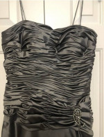 JS COLLECTIONS Long Gray Dress Formal Evening Ball Gown, 8