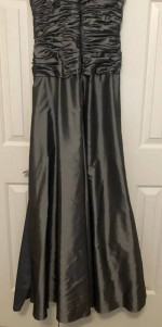 JS COLLECTIONS Long Gray Dress Formal Evening Ball Gown, 8