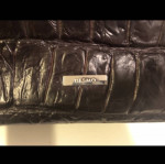Desmo Brown Mock-Croc Italian Leather Handbag
