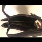 Desmo Brown Mock-Croc Italian Leather Handbag