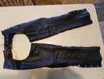 Men's Leather Chaps Size Large (32Inseam) IN STEP LEATHER - New
