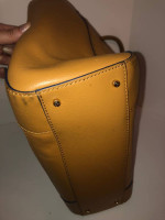 Kate Spade Tan Leather Shoulder Bag Purse. Perforated/Cut-out Design.