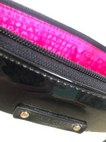 Kate Spade New York Black Off-White Striped Handbag Shoulder Bag