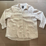 Jones New York 100% Linen Shirt -Size 2x Black and White