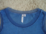 Unique COBALT BLUE TOP - Large - NEW!