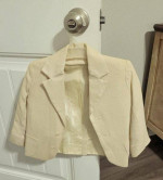 VINTAGE BOYS CLOTHING LINEN COAT JACKET (DESCRIPTION HAS MEASUREMENTS)