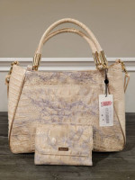 BRAHMIN Ruby Topaz Alma Handbag and Wallet