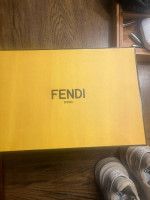 Fendi flow beige low-tops