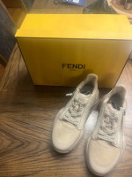 Fendi flow beige low-tops