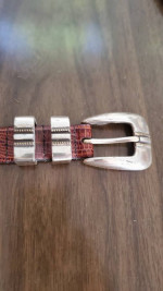 Johnston & Murphy Italian calfskin ranger-style belts