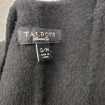 Talbots Wool Women's black Shawl/Cardigan Size S/M