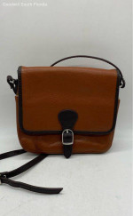 Women's Brown Leather Inner Pockets Adjustable Strap Crossbody Bag