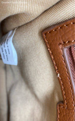 Women's Brown Leather Inner Pockets Adjustable Strap Crossbody Bag