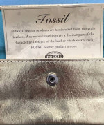 FOSSIL Brand Gold change purse