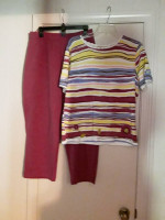 New women's size Large pant set, great for spring
