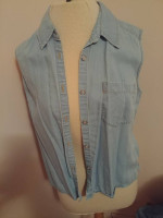 Denim Shirts and Vest -- Women's