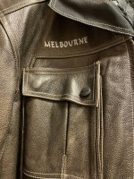 Leather Motorcycle Jacket Size 2XL