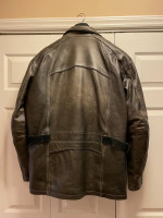 Leather Motorcycle Jacket Size 2XL