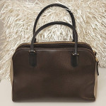 Kate Spade | Large Brown/Taupe Tote Lap Top | Leather Shoulder Bag |