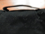 NWT Black Velveteen / Pink Sateen Snap Closure Bag 13" L x 6" High