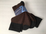 2 Pairs WOOL Blend Men's Boot Socks Brown Black NEW ♦ $22 Retail