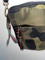 NEW SONDRA ROBERTS Purse Green Camo CELL PHONE CROSSBODY