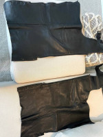 *** PRICE DROP  100% leather motorcycle chaps