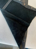 *** PRICE DROP  100% leather motorcycle chaps