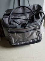 Business or Travel Bag with Shoulder Strap and Zippered Expansion