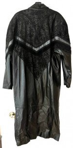 Leather and Suede Ladies Full Length Jacket/ Coat. Size Medium. Beautiful Detai