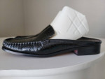 Sesto Meucci Black Leather Slides-Mules Size 7N