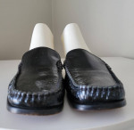 Sesto Meucci Black Leather Slides-Mules Size 7N