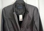 Banana Republic Dark Grey Lined Zip Front Jacket - Size 10 - New!