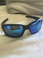 CUSTOM OAKLEY Straightlink - Deep Water Polarized Lenses - Blacked Out