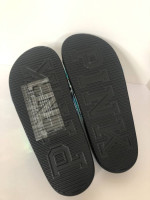 Victoria’s Secret PINK Iridescent Flip Flops  Beach Sandals (X Straps)