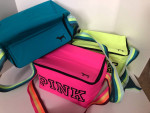 Victoria’s Secret PINK Insulated Cooler Lunch Bags w/Dog Key Chain