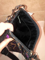 New with Tags COACH Purple Ocelot Cheetah Print Crossbody Bag