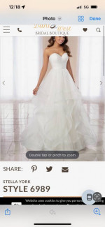 Nearly New Wedding Dress
