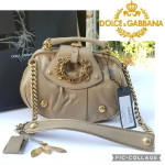 Gorgeous Dolce and Gabbana D&G Runway chain strap shoulder handbag