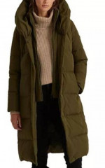 Ralph Lauren oversize hood quilted down coat, Small