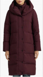 Ralph Lauren oversize hood quilted down coat, Small