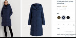 Ralph Lauren oversize hood quilted down coat, Small