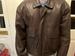 Members Only XL Vintage Brown Leather Jacket