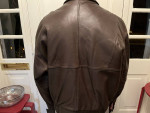 Members Only XL Vintage Brown Leather Jacket