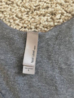 Gray Wodthreads Flag Tank Top