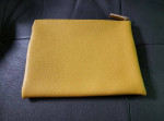Acqua Di Parma Yellow Leather Clutch Bag